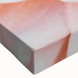 Black and white landscape art painting on stretched canvas featuring a close-up floral design, suitable for bedroom wall art.