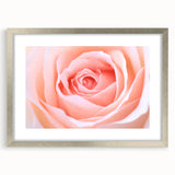 Textured art print of abstract florals in muted green and cream tones on a silver-framed canvas, ideal for bedroom decor.