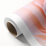 Art deco floral poster in pastel shades on rolled canvas, ideal for nursery wall art.