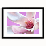 Extra large abstract art print featuring colorful, textured florals in a black frame, ideal for living room decor.