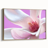 Framed canvas depicting a close-up floral design in gold and black tones, suitable for bedroom wall art.