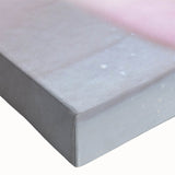 Close-up black and white photo of a dandelion on stretched canvas, ideal for bedroom wall art with a minimalist style.