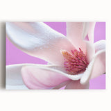 Black and white close-up floral photograph on stretched canvas, ideal for kitchen wall art.