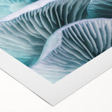 Art deco poster featuring a close-up floral design in pastel shades on rolled canvas.