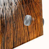 Large abstract floral design in vibrant pink and green tones on acrylic glass, ideal for dining room art.