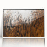 Art Deco floral design in muted pastel colors on a white acrylic framed poster, suitable for modern nursery decor.