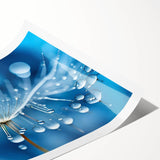 Extra large wall art featuring a close-up of frost patterns on ice, executed in line art style.