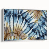 Framed canvas with a close-up of frost patterns in gray tones, ideal for bedroom wall art.