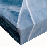 Black and white close-up of frost patterns on ice, printed on large stretched canvas, suitable for bedroom wall art.