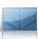 Close-up of leaves in muted green shades, framed acrylic print in art deco style, suitable for nursery wall art.