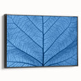 Black and white wall art featuring close-up leaves design on framed canvas, ideal for bedroom wall decor.