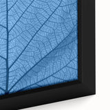 Extra large black canvas with a close-up of colorful, textured leaves, suitable for living room decor.