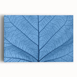 Black and white close-up of leaves on a stretched canvas, ideal for kitchen wall art.