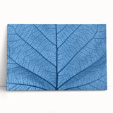 Black and white close-up photo of leaves on a stretched canvas, ideal for kitchen wall art or bedroom ambiance.