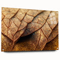 Close-up of green leaves design on acrylic glass, ideal for dining room or bedroom wall art.