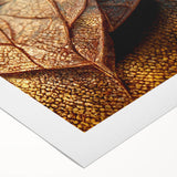 Art deco poster featuring close-up of green leaves on extra large rolled canvas, suitable for dining room or bathroom decor.