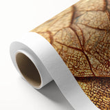 Art deco poster of leaves in vibrant green tones on rolled canvas, ideal for nursery wall art.