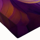 Large art of a close-up leaf pattern in black and white on stretched canvas, suitable for bedroom wall decor.