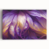 Black and white close-up photo of leaves on stretched canvas, suitable for kitchen wall art.