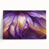 Black and white close-up photo of leaves on a stretched canvas, ideal for kitchen wall art.