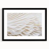 Extra large abstract art print featuring close-up of colorful leaves, textured appearance, framed in black.