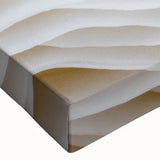 Close-up black and white photo of leaves on a stretched canvas, ideal for bedroom wall art.