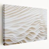 Close-up of green leaves on a large stretched canvas, ideal for kitchen wall art.