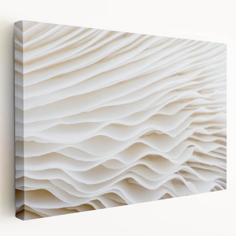 Close-up of green leaves on a large stretched canvas, ideal for kitchen wall art.