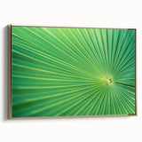 Framed canvas featuring a close-up view of leaves in gold tones, ideal for bedroom wall decor.