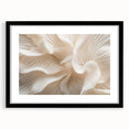 Extra large abstract art print featuring close-up textured leaves in vibrant colors, framed in black.