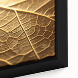 Extra large framed canvas depicting a close-up of leaves in vibrant green and red tones, ideal for living room wall art.