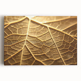 Black and white close-up photograph of leaves on a stretched canvas, ideal for kitchen wall art.