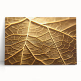 Close-up of leaves in black and white on stretched canvas, ideal for kitchen wall art.
