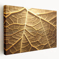 Close-up of green leaves on a large stretched canvas, ideal for kitchen wall art.