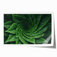 Extra large rolled print of close-up leaves in green and yellow tones, ideal for art wall dining room.