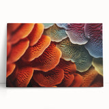 Black and white close-up photo of leaves on stretched canvas, ideal for kitchen wall art or bedroom ambiance.