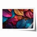 Close-up of green leaves on extra large rolled print, ideal for art wall dining room or classy bathroom wall art.