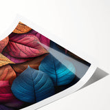 Extra large rolled print of line art flowers in black on white, ideal for large living room wall art.