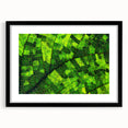 Extra large framed wall art featuring a close-up of colorful, textured leaves, ideal for living room decor.