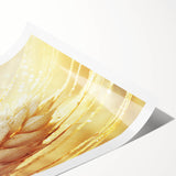 Extra large wall art featuring line art flowers in black on a white background, rolled print format.