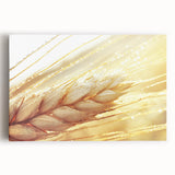 Close-up of leaves in black and white on stretched canvas, suitable for kitchen wall art.