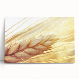 Close-up of leaves in black and white on stretched canvas, suitable for kitchen wall art or bedroom decor.