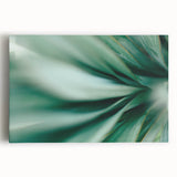Close-up of leaves in black and white on stretched canvas, suitable as large kitchen wall art.