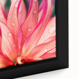Extra large black wall art featuring a close-up of colorful, textured leaves on framed canvas, ideal for living room decor.