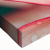 Black and white close-up of leaves, printed on large stretched canvas, suitable for bedroom wall decor.