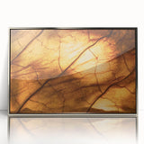 Mid-century modernist art featuring close-ups of leaves in silver frames, ideal for nursery wall art.
