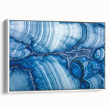 Framed canvas featuring a close-up of natural elements in a vintage poster style with vibrant colors.