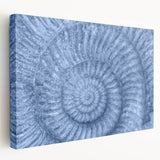 Close-up of dew on green leaves, printed on large stretched canvas, suitable for kitchen wall art.