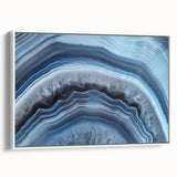 Vintage poster art featuring colorful natural elements on a large framed canvas, ideal for living room decor.