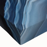 Black and white photograph of a serene landscape on stretched canvas, ideal for bedroom wall art.